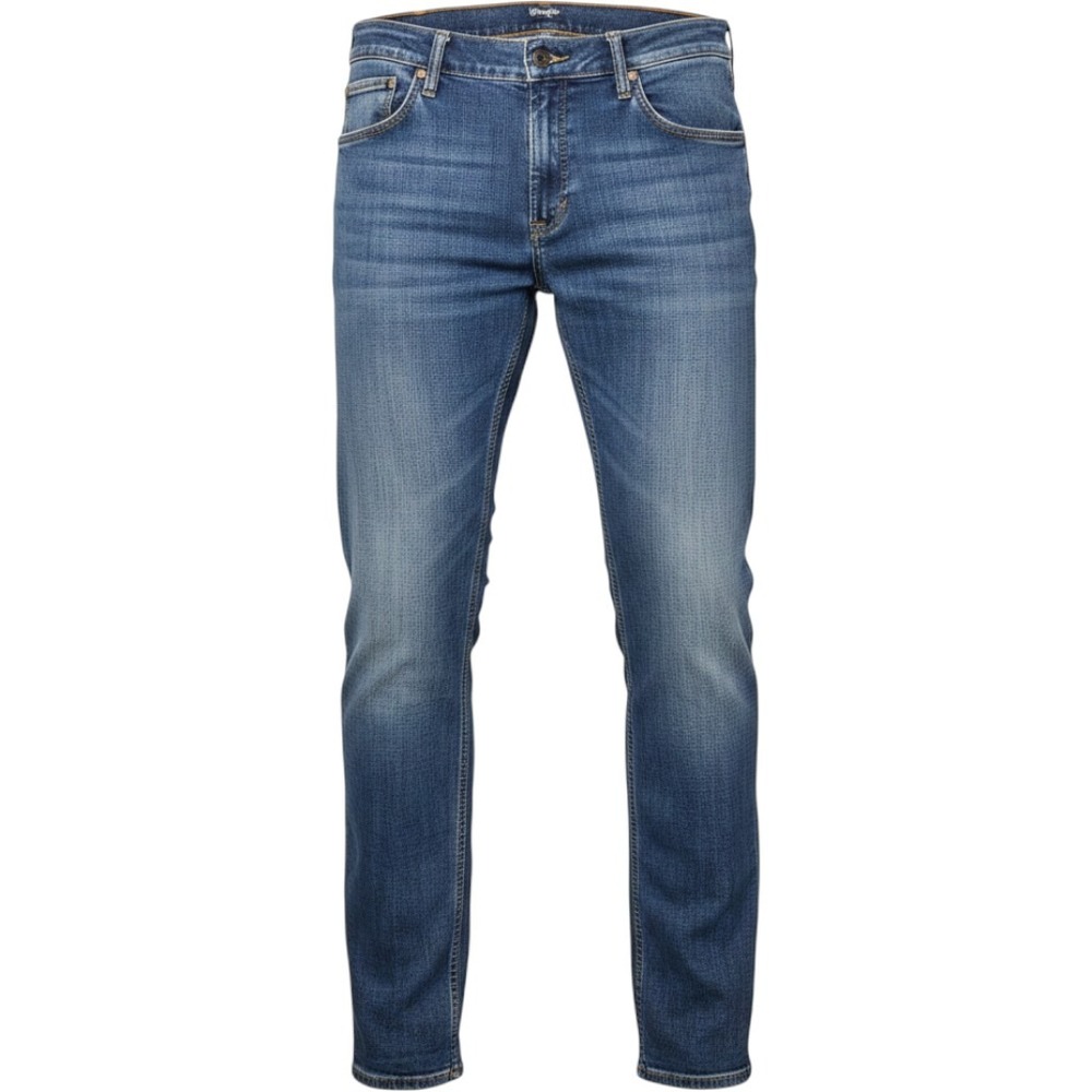 Wrangler Retro Slim Straight Mens Jeans Medium Wash Blue Denim 38x32